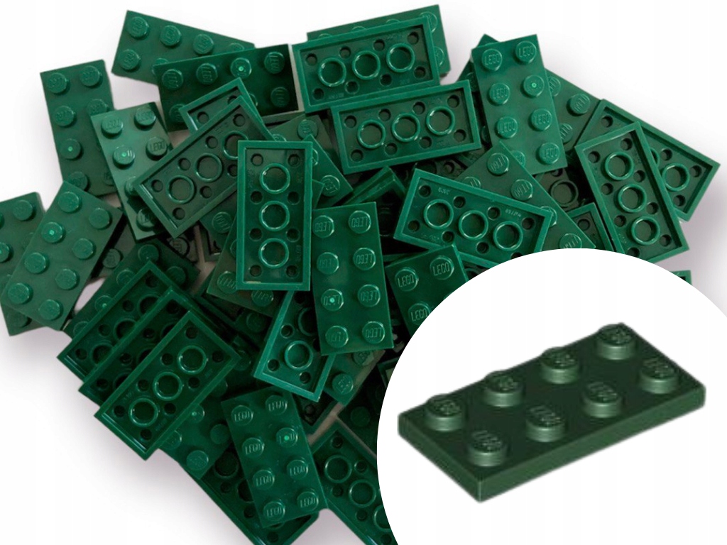 

Lego 3020 Plate 2x4 Płytka Ciemny Zielony 10 sztuk