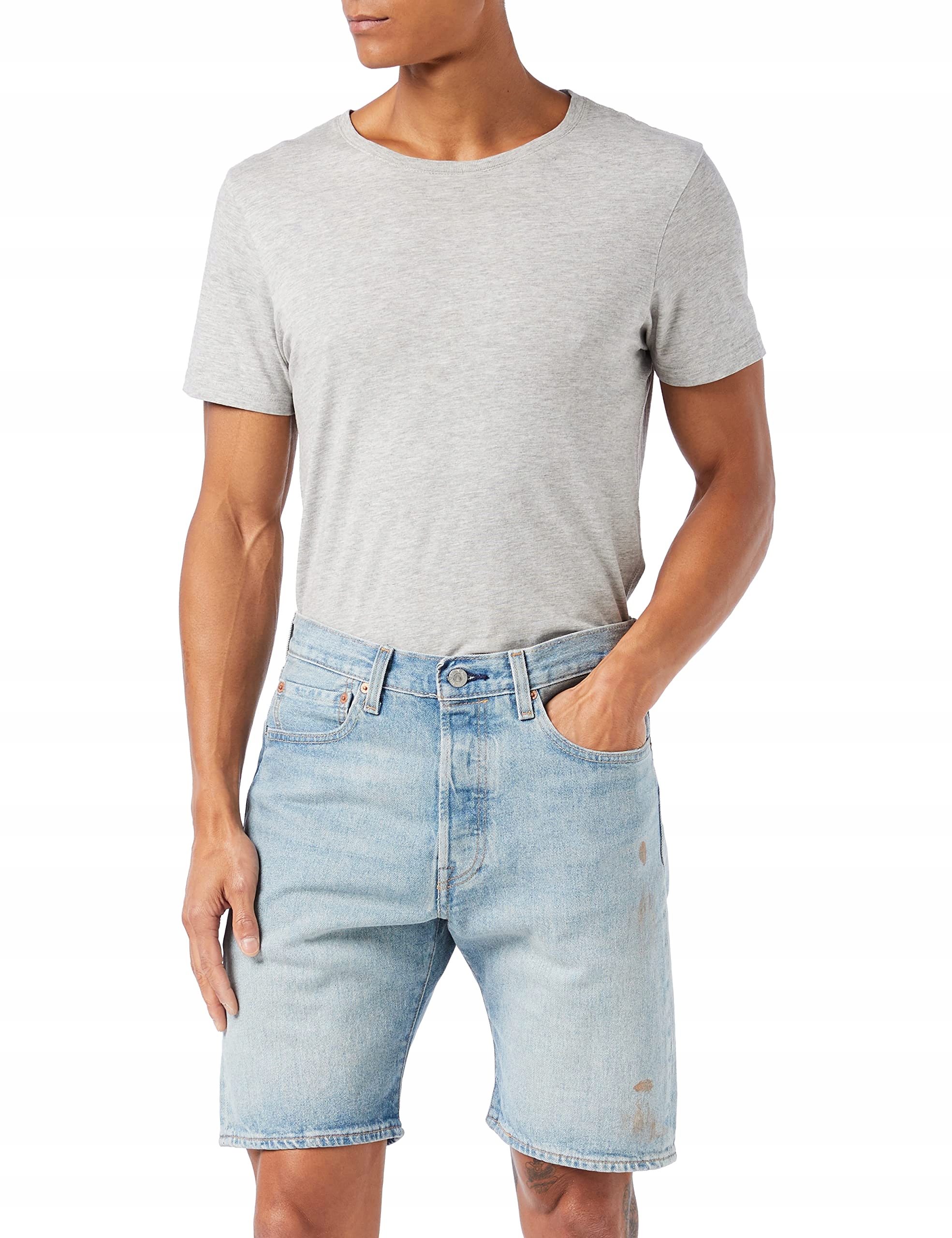 Levi's Pánské kraťasy s lemováním 501, džínové, Z1352 indigo, nošené 31