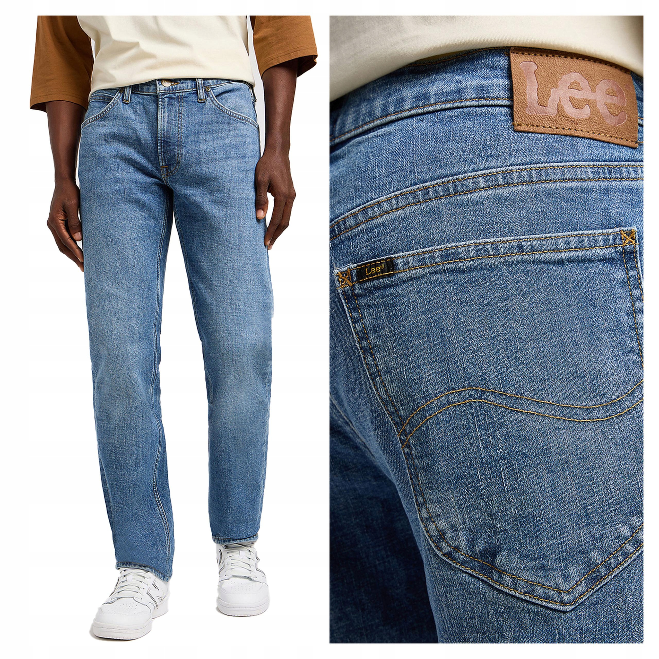 Pánské jednoduché džínové kalhoty Lee Daren Zip Fly 33/32