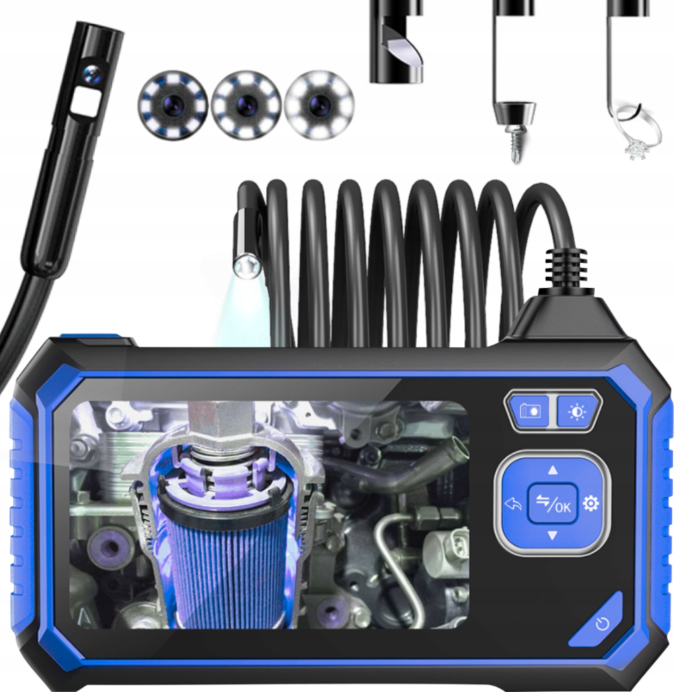 Endoskopická kamera s displejom 5 m Dual 5,5 mm NH350BL