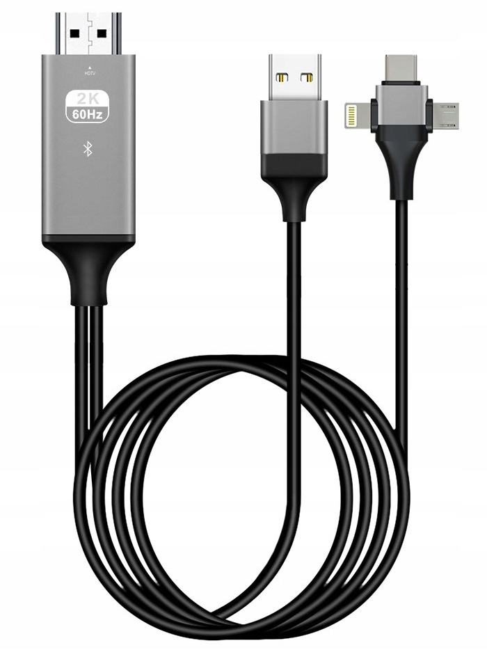 KABEL micro USB C Lightining - HDMI 2M adapter MHL Kod producenta JL-CH318