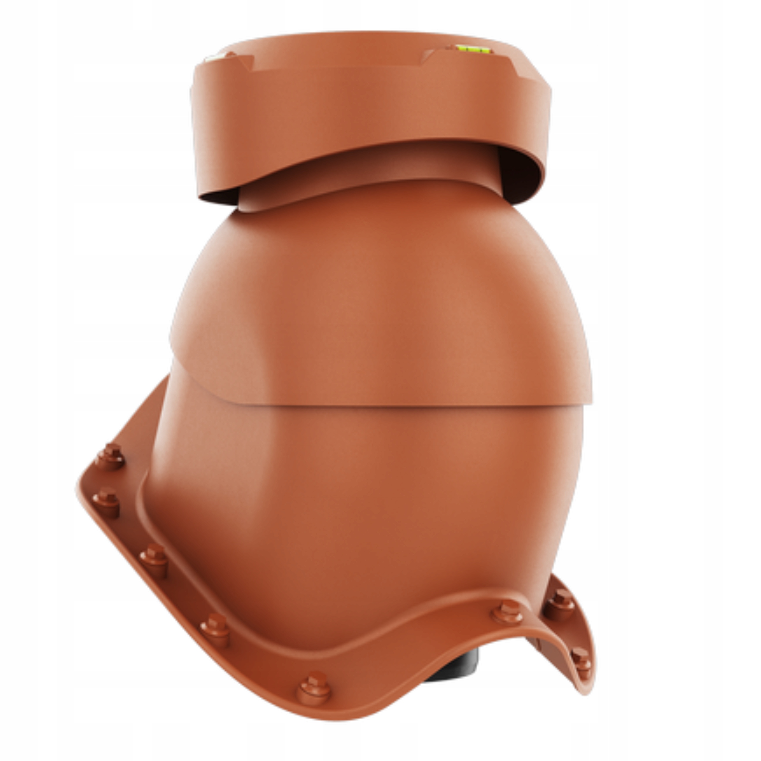 Krbový kanalizační ventilátor fi110 pro vlnitou desku Cihlový 8004