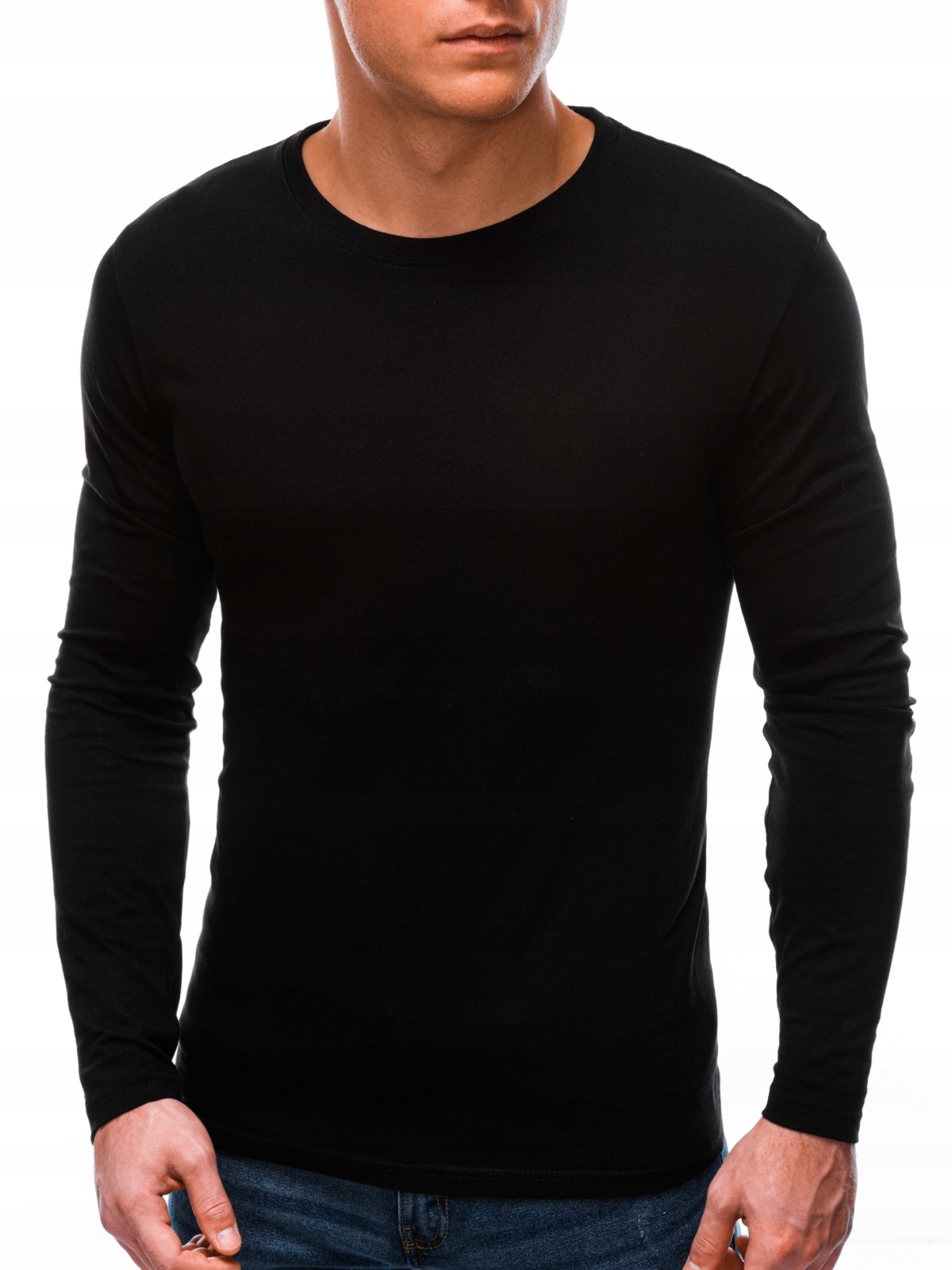 

Longsleeve męski basic bawełna 59L czarny L
