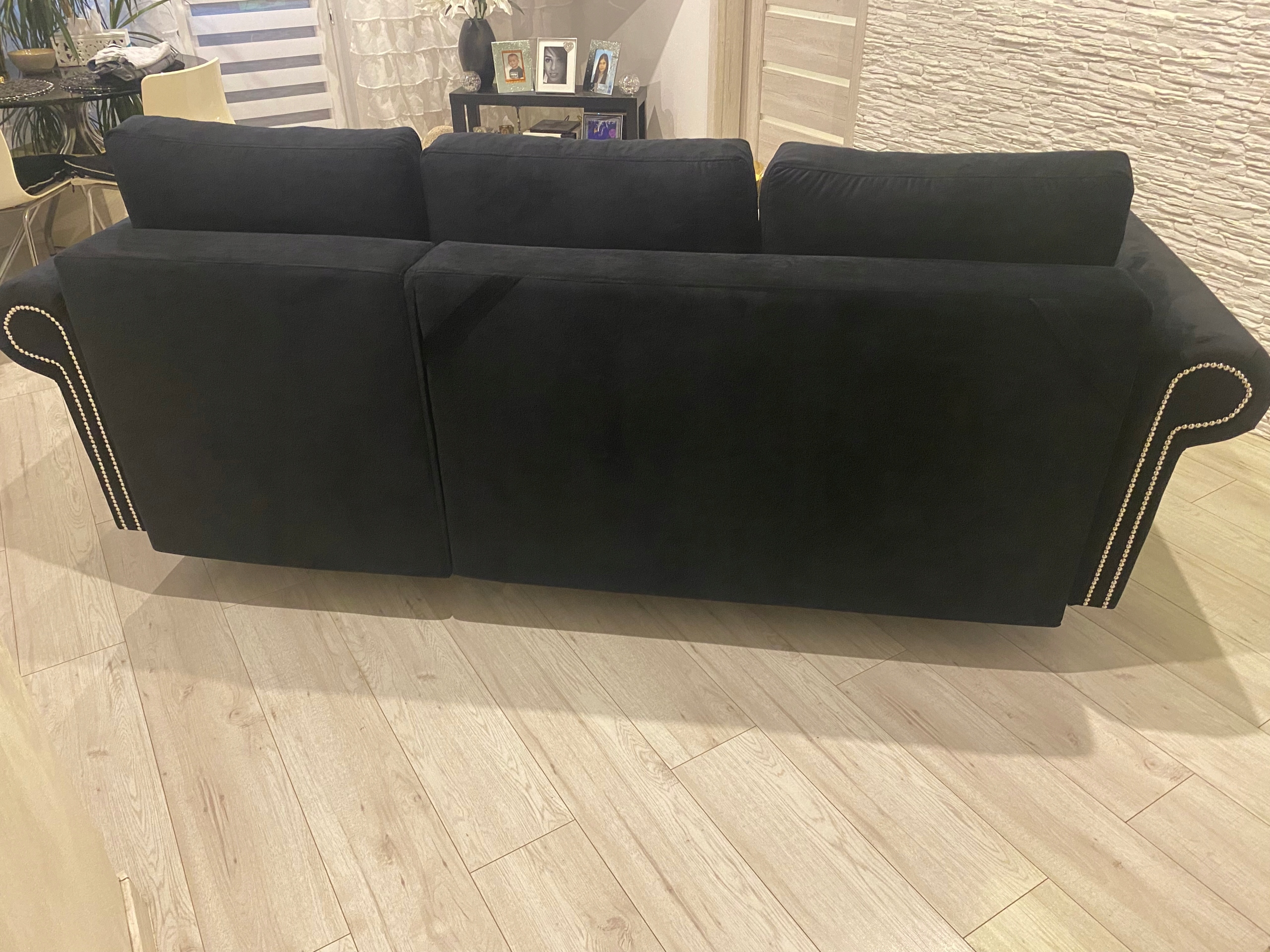 WYGODNY NAROŻNIK TAPICEROWANY GLAMOUR FUNKCJA SPANIA ROZKŁADANY 250 CM Kod producenta WY463