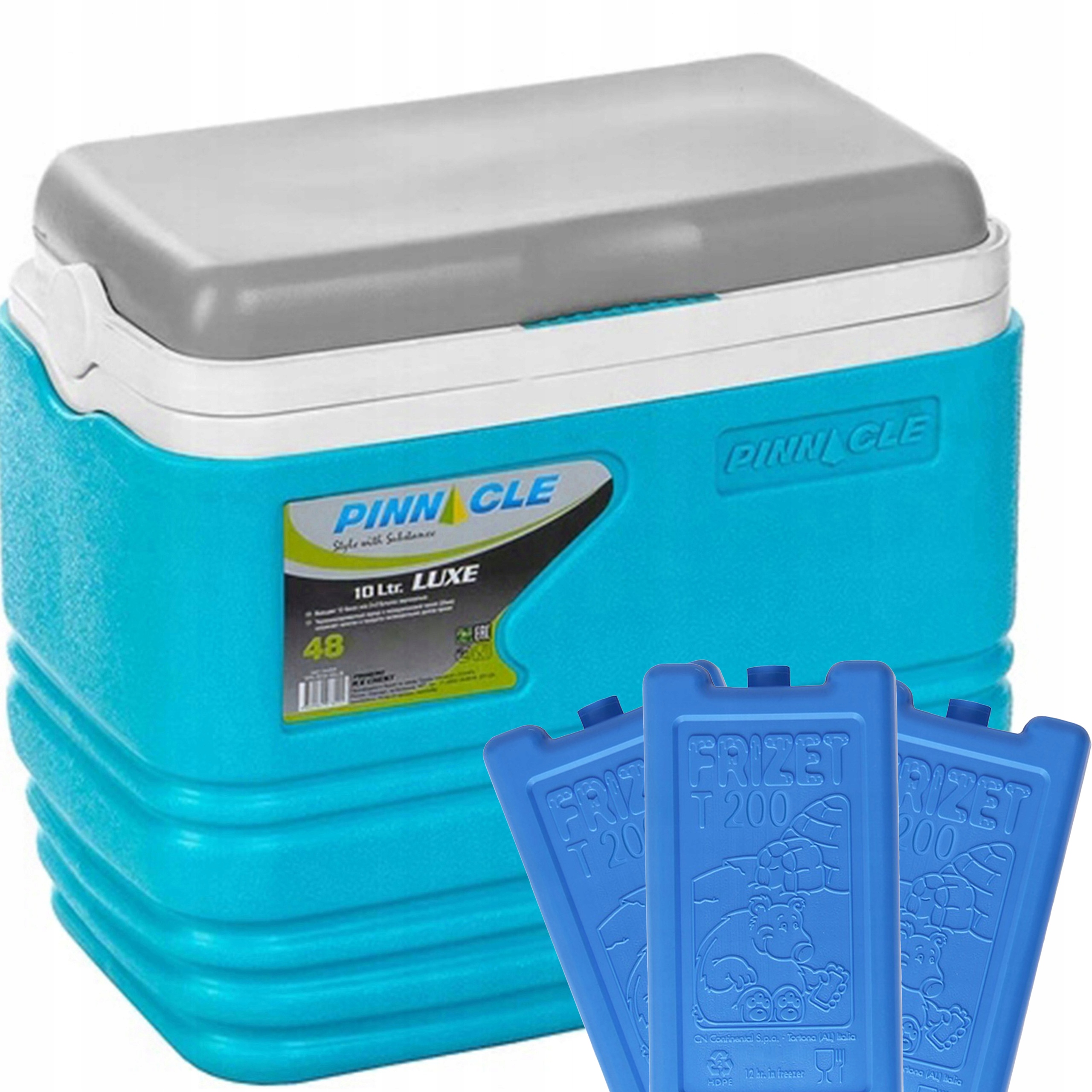 Turistická lednička na pláž TPX7013 10L modrá 3 chladicí vložky Set