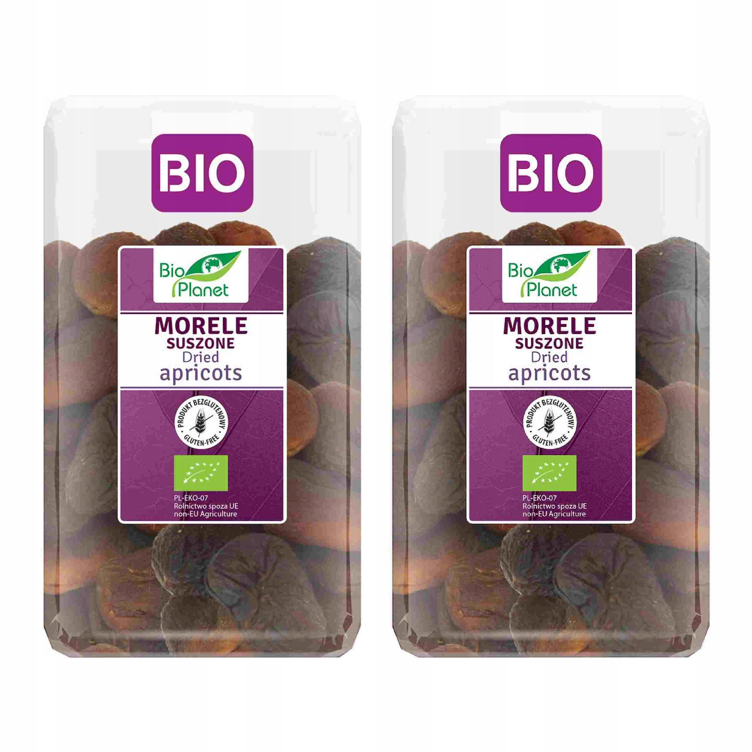 2x Morele Suszone Bezglutenowe Bio 1 kg Bio Planet