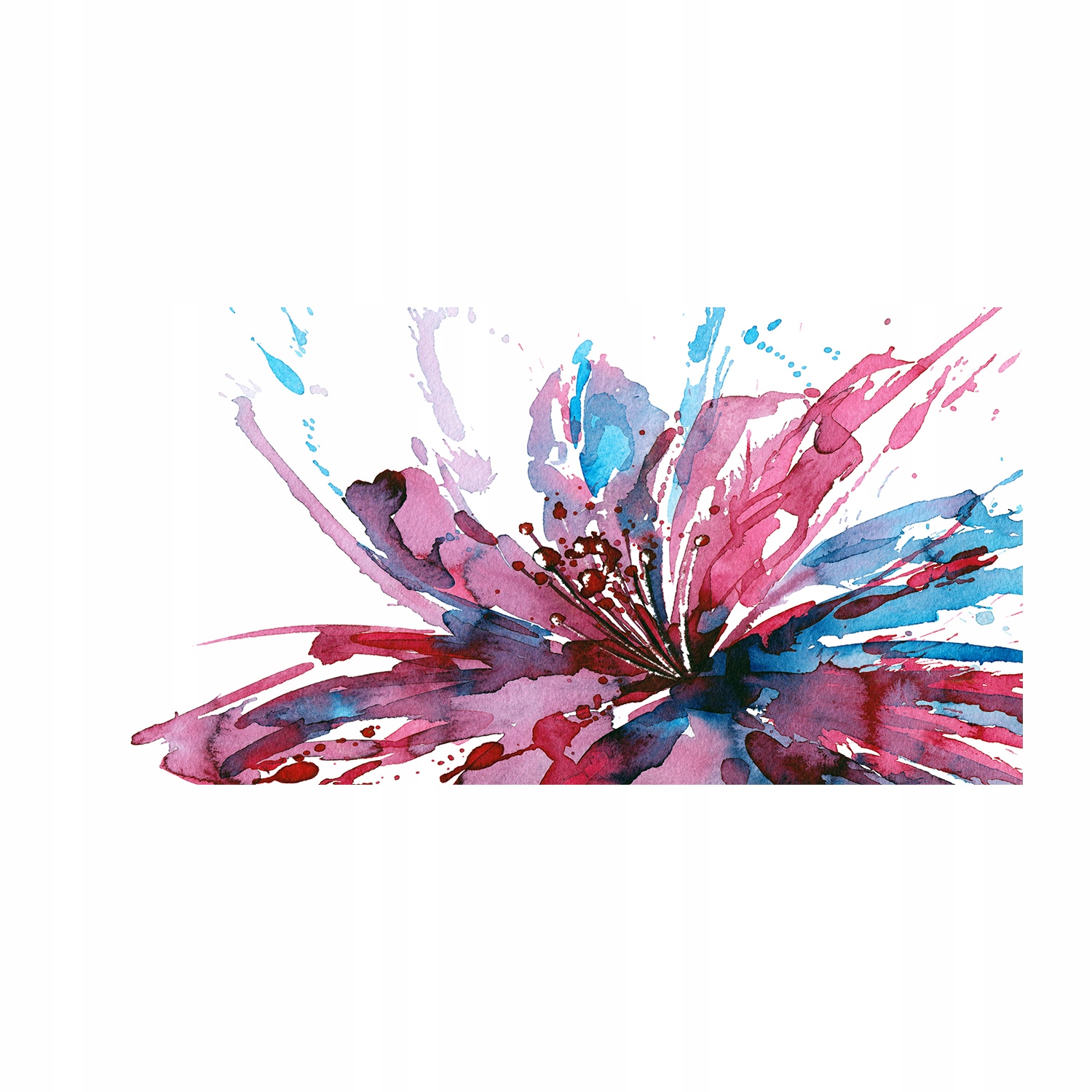 

Foto obraz szkło akryl Abstrakcyjny kwiat 120X60cm