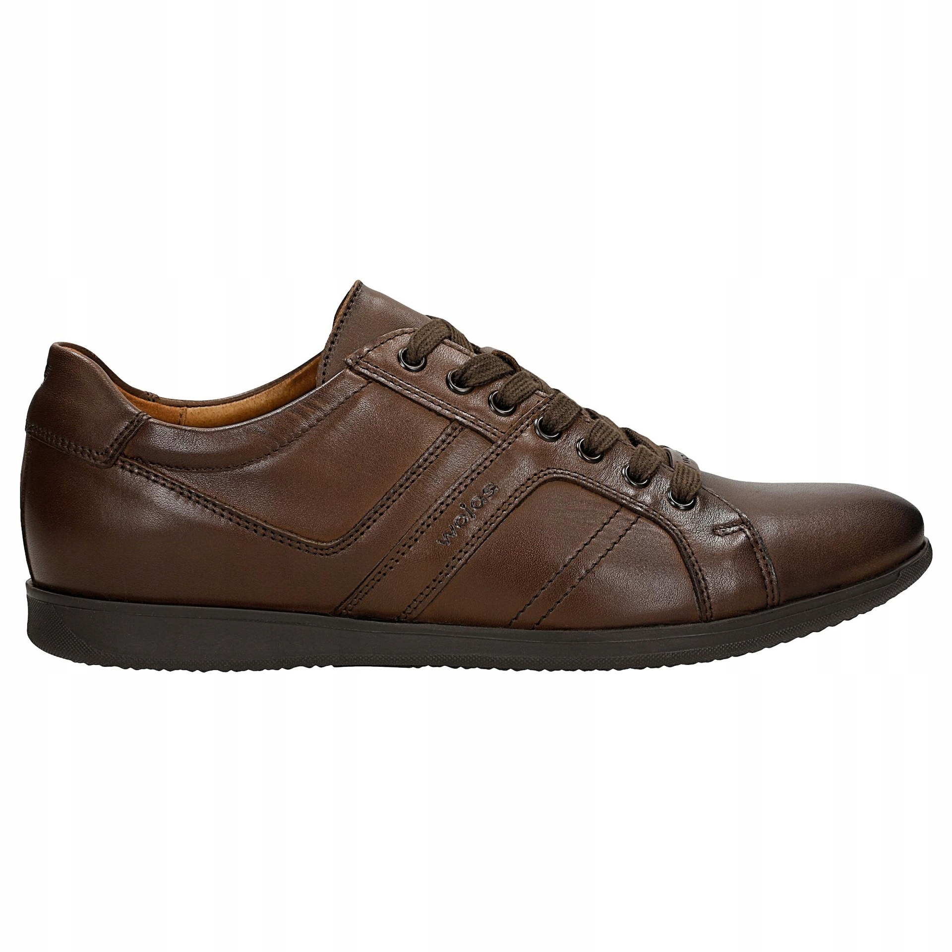 Brązowe skórzane sneakersy męskie r. 41