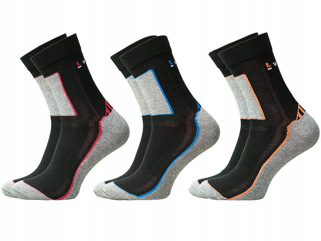 3x Letnie skarpety sportowe WORK POLSKIE 39-42