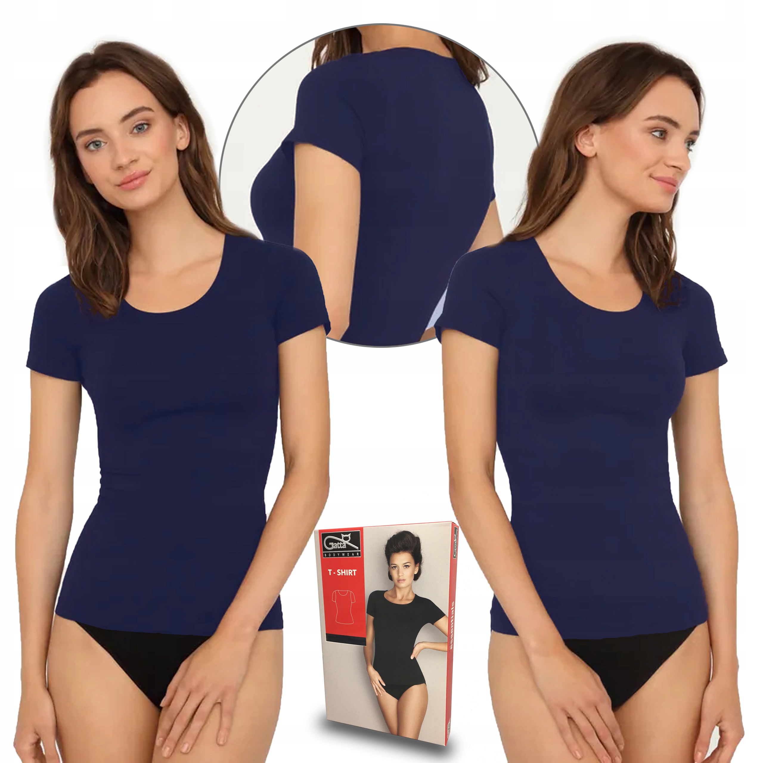 

Koszulka bezszwowa T-Shirt Gatta, deep navy, L