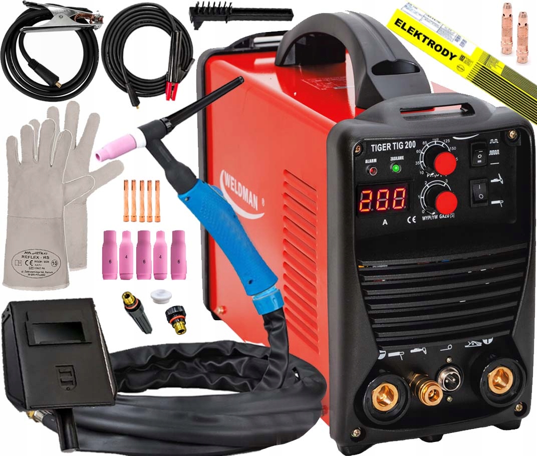 Invertorová Svářečka Tig DC Puls 200A Hf Weldman