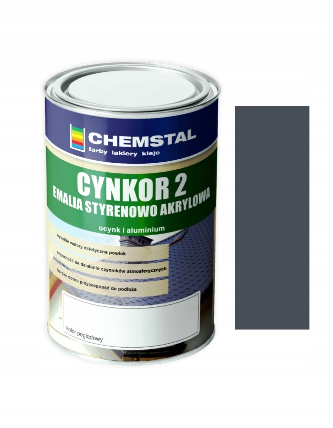 

Cynkor 2 Farba Na Dach Antracyt 7016 5l