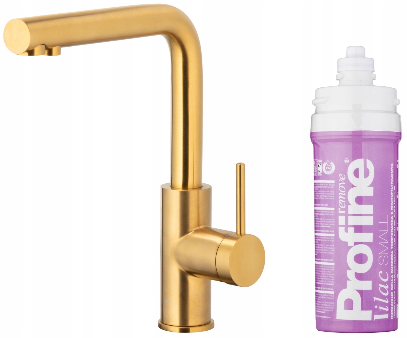 Kfa Kuchynská Batéria Duero Pure Basic, Zlatá Filter Profine Lilac Malá
