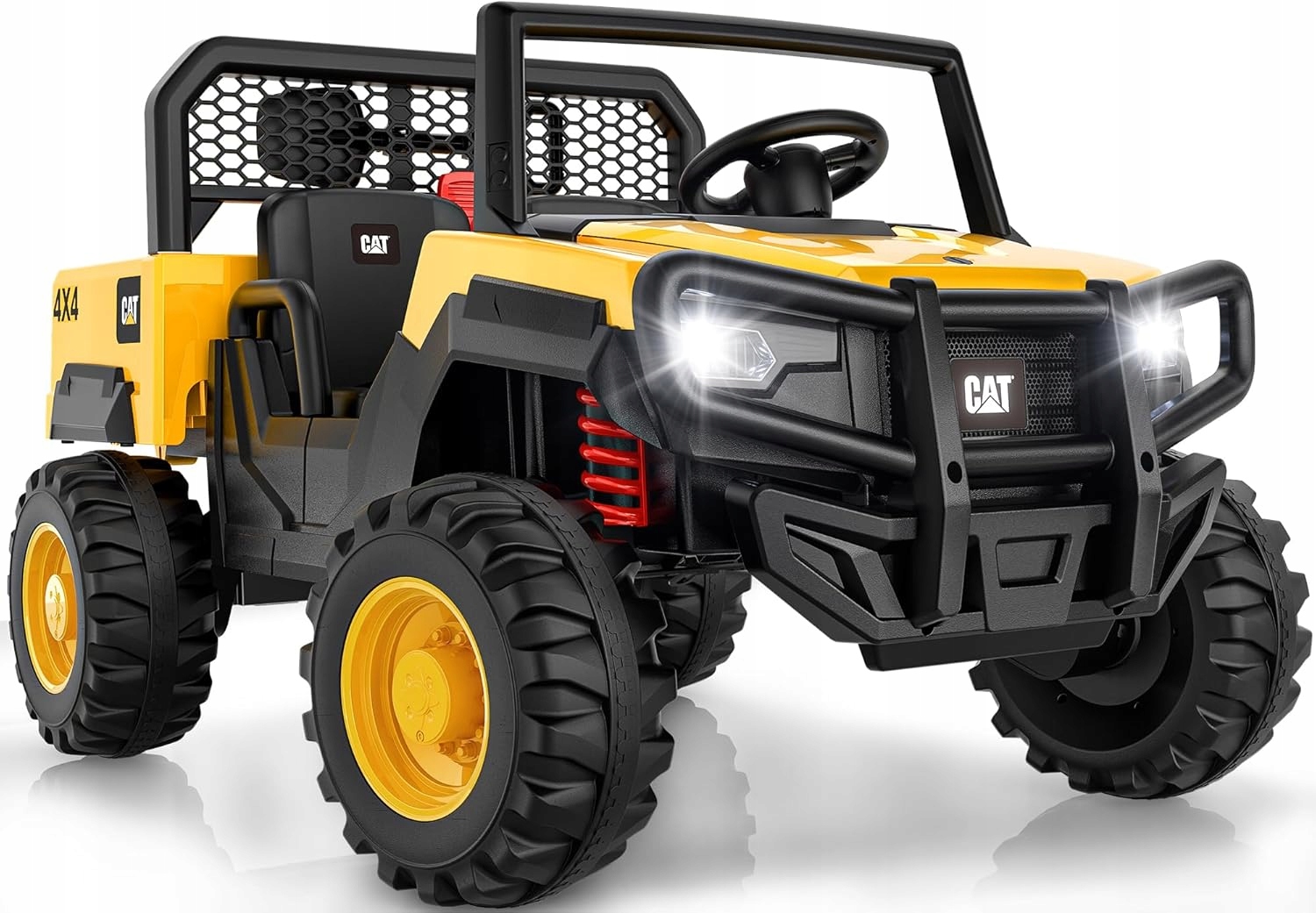 Dziecięcy samochód elektryczny 2-osobowy Cat 4x4, 24V z wywrotką 4x100W