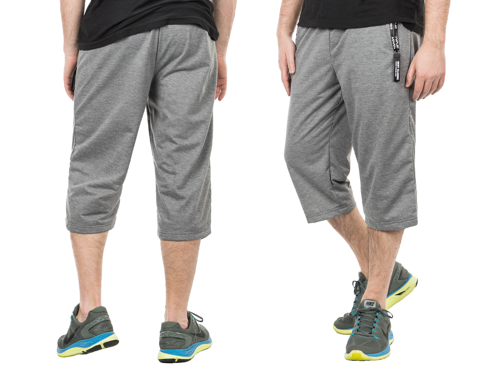 

Krótkie Spodenki Szorty Dresowe 6044 M melanż ciem