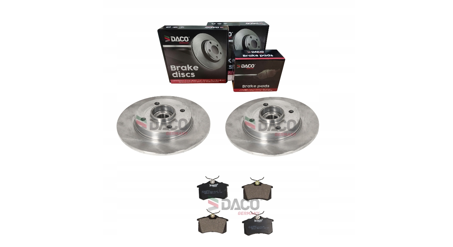 Tarcze + Klocki CITROEN C4 PEUGEOT 308 TYŁ DACO DOBRA JAKOSĆ !!!