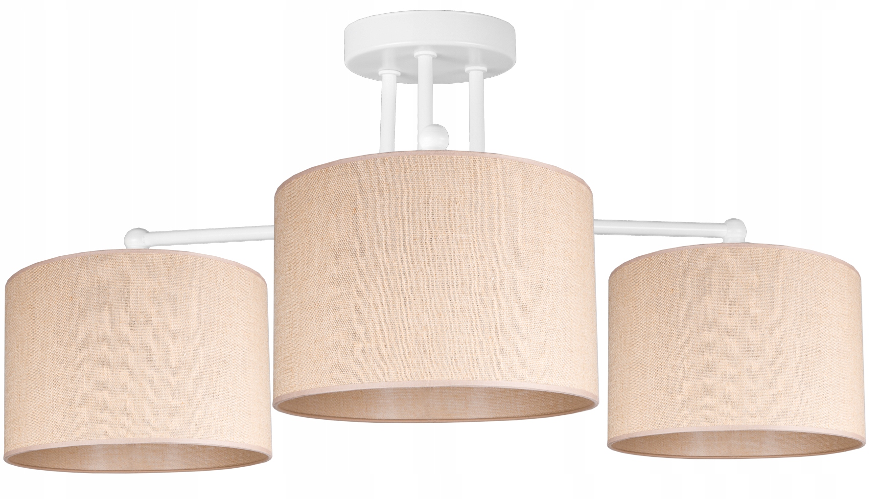 Lampa Wisząca Sufitowa Żyrandol Nowoczesna Abażur Boho Juta Led