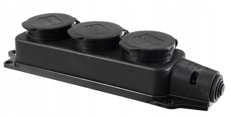 TRÓJNIK LISTWA GUMOWY GNIAZDO GUMOWE NA KABEL ROZGAŁĘŹNIK 16A 230V IP44 Marka Adelid