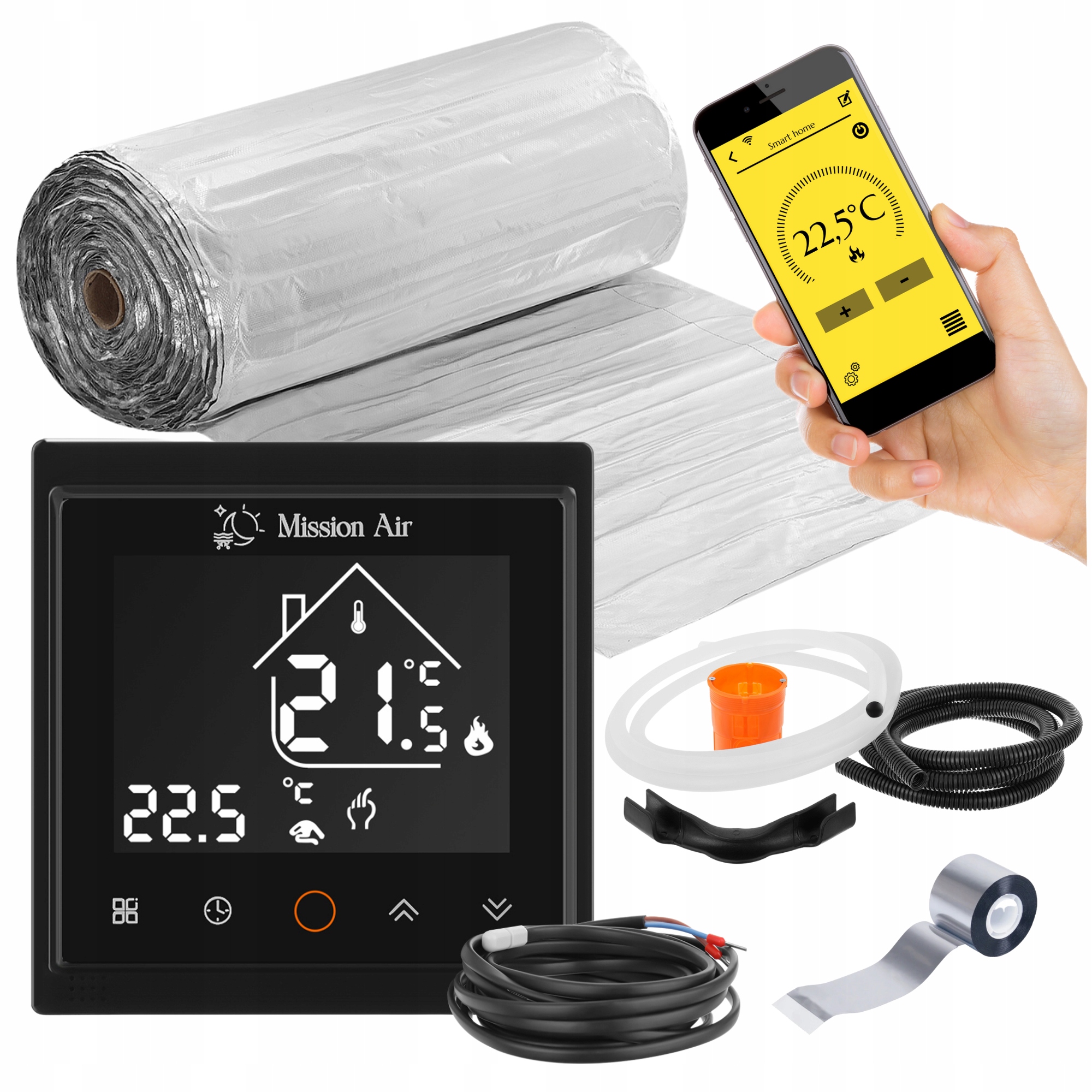 Sada Vykurovacích Podložiek Mission Air pod panely MAL-160W/m² 18m² WiFi