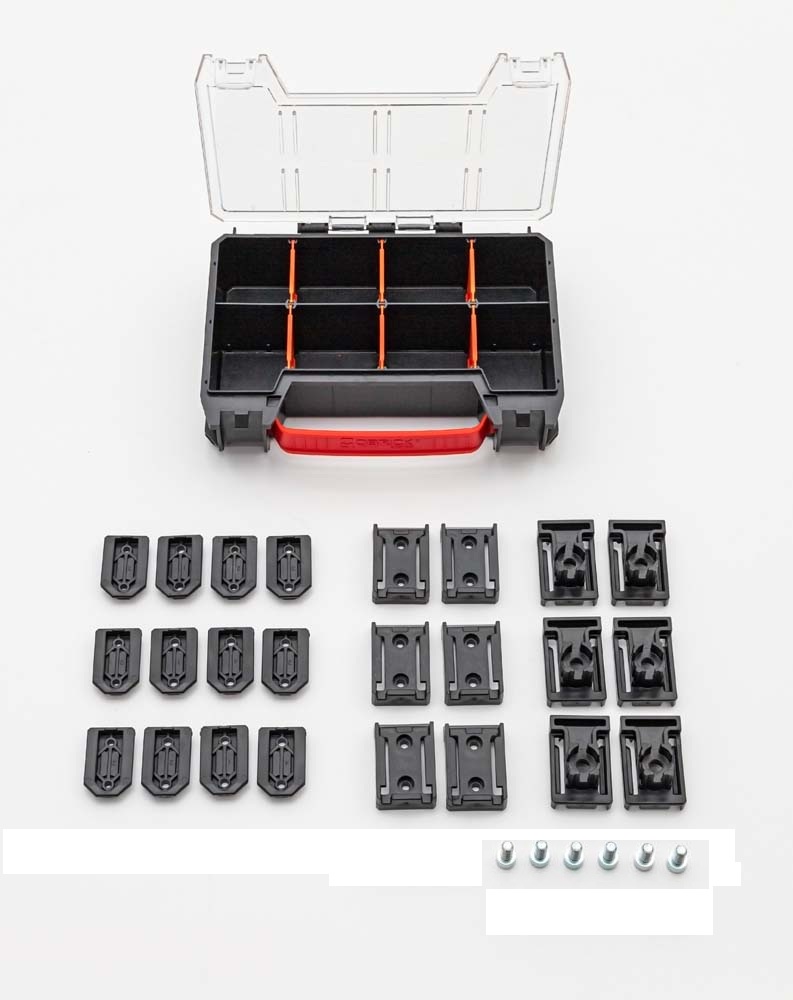 Upevňovací prvky pro řady ONE, PRO, PRIME – Qbrick System Custom Connectors SET 1