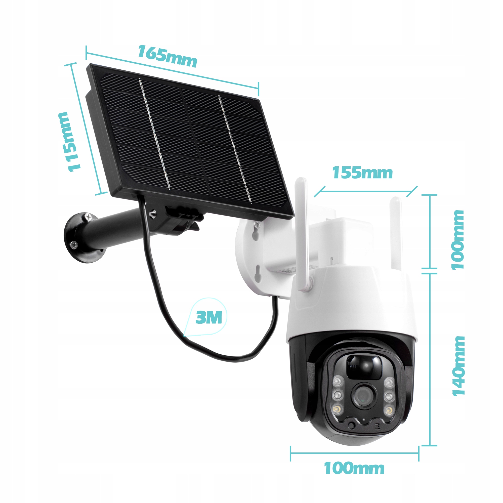 KAMERA SOLARNA BEZPRZEWODOWA GSM LTE 4G Cam SIM Model C3A