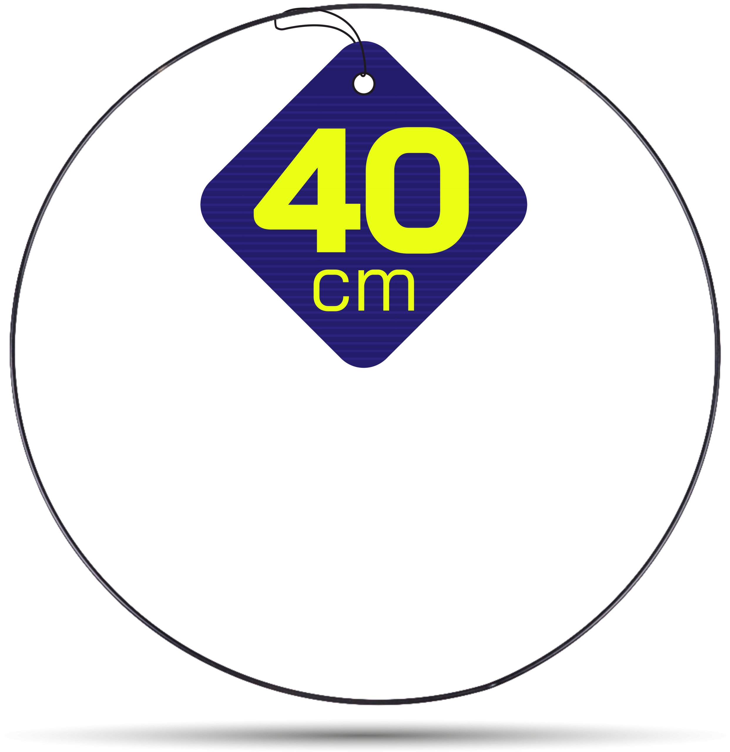 

Czarna metalowa obręcz kółko do łapaczy snów 40 cm