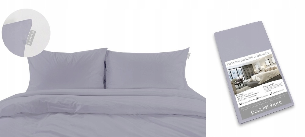 Sada: Hotelové Povlečení 160x200 Prostěradlo 160x220 140g/m2 Bavlna 100%