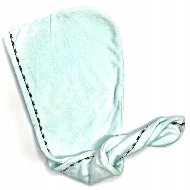 

Turban na głowę z mikrofibry Turkusowy