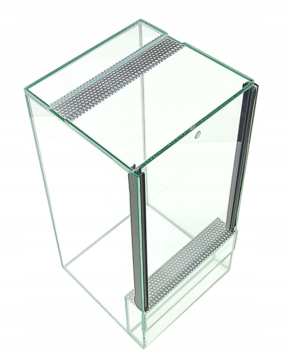 Terrarium Szklane 20x20x40 Gilotyna Dla Pająka Modliszki Patyczaka Ślimaka