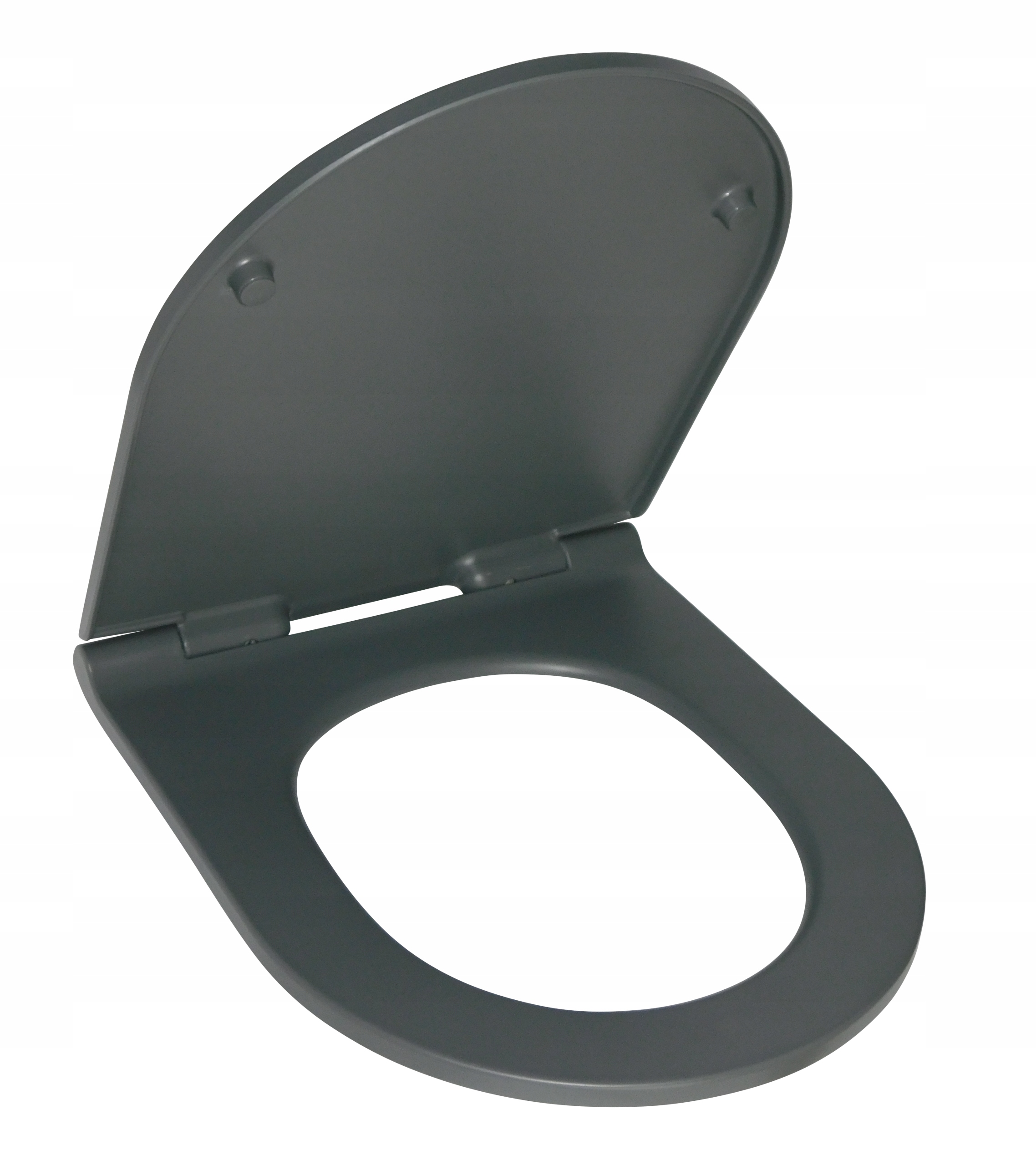 deska WC sedesowa klozetowa WOLNOOPADAJĄCA SZARA matowa typ U pokrywa 36x42 Marka Estiva