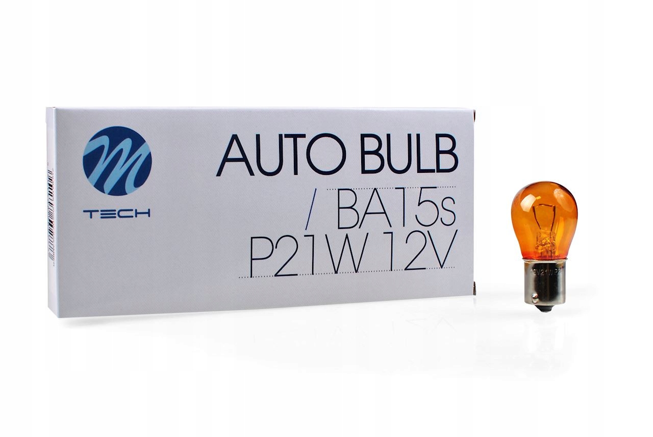 

Żarówka M-Tech P21/5W S25 12V 21W BA15S Amber