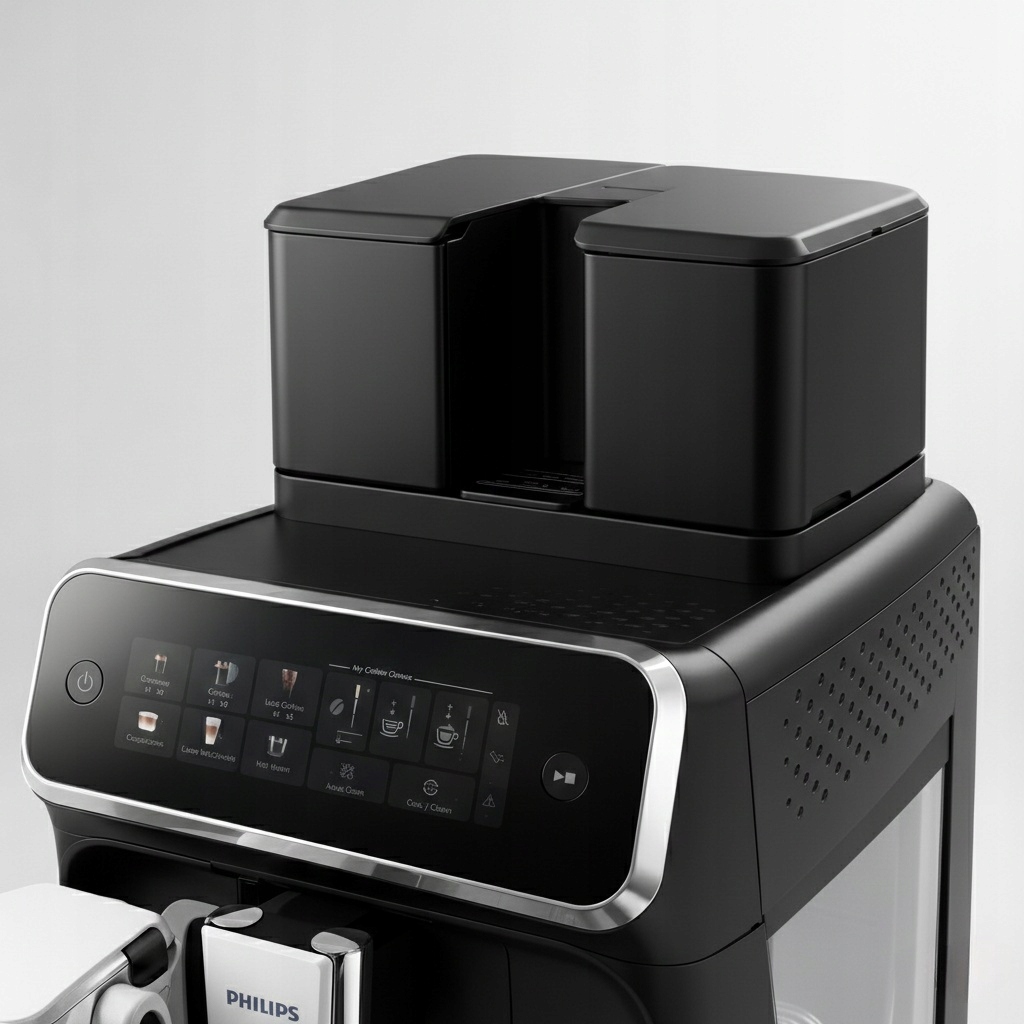 Pojemnik kawy do Philips LatteGo 1300g Czarny powiększenie podwyższenie