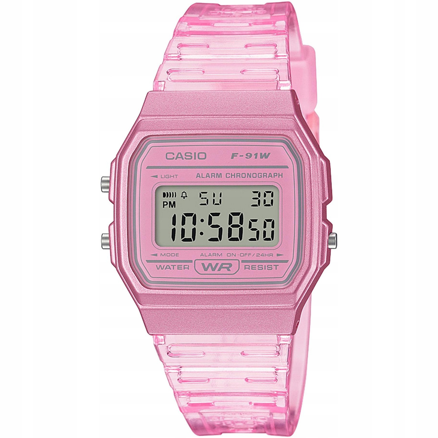 Hodinky Casio Vintage F-91WS-4EF růžový řemínek