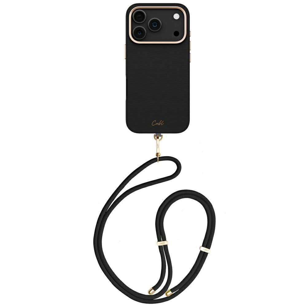 Pouzdro Uniq Coehl Mirelle Magnetic Charging pro iPhone 17 Pro, ebenové