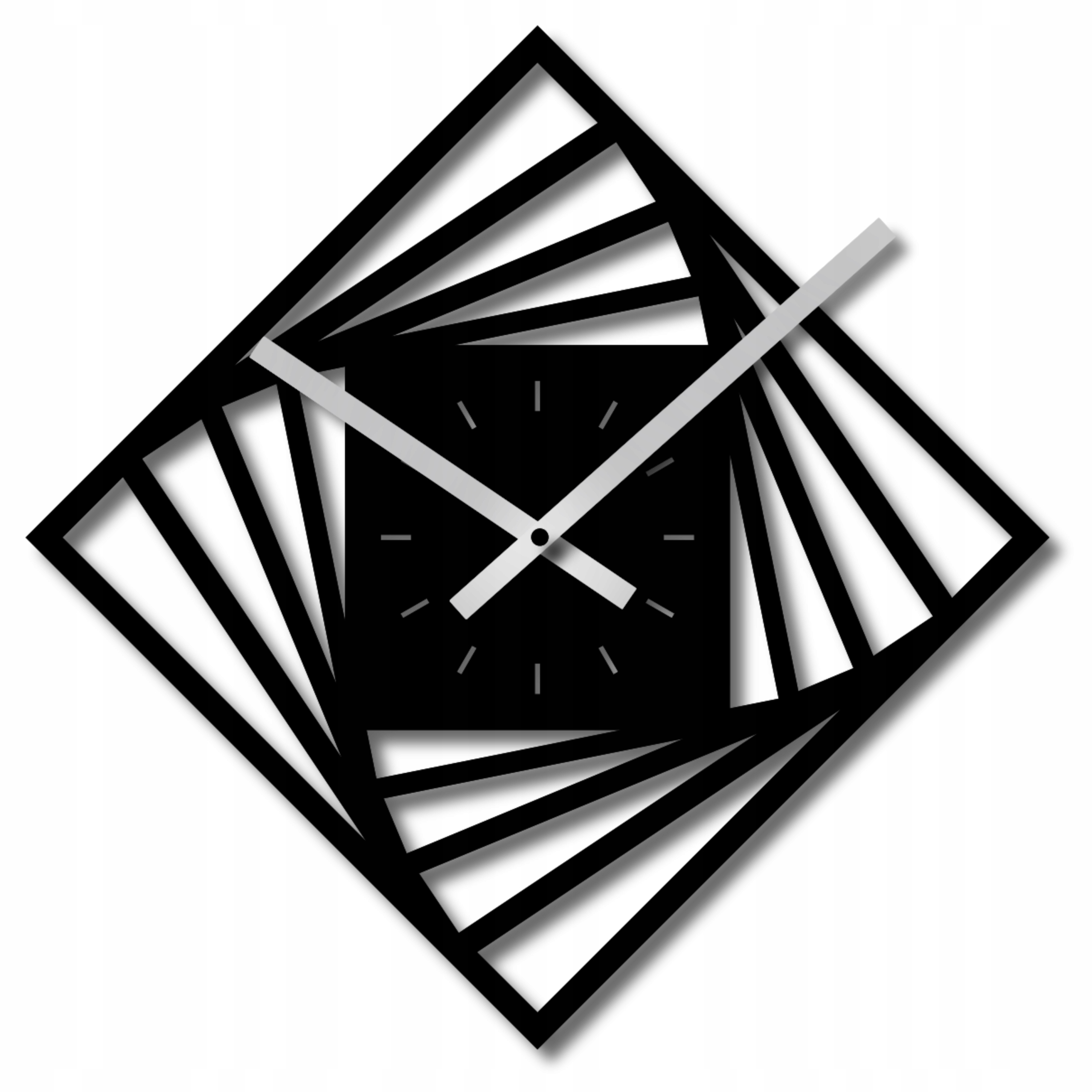 Geometrické Nástěnné Hodiny 60 cm Do Obývacího Pokoje Kuchyně Dřevěné Nástěnné Hodiny