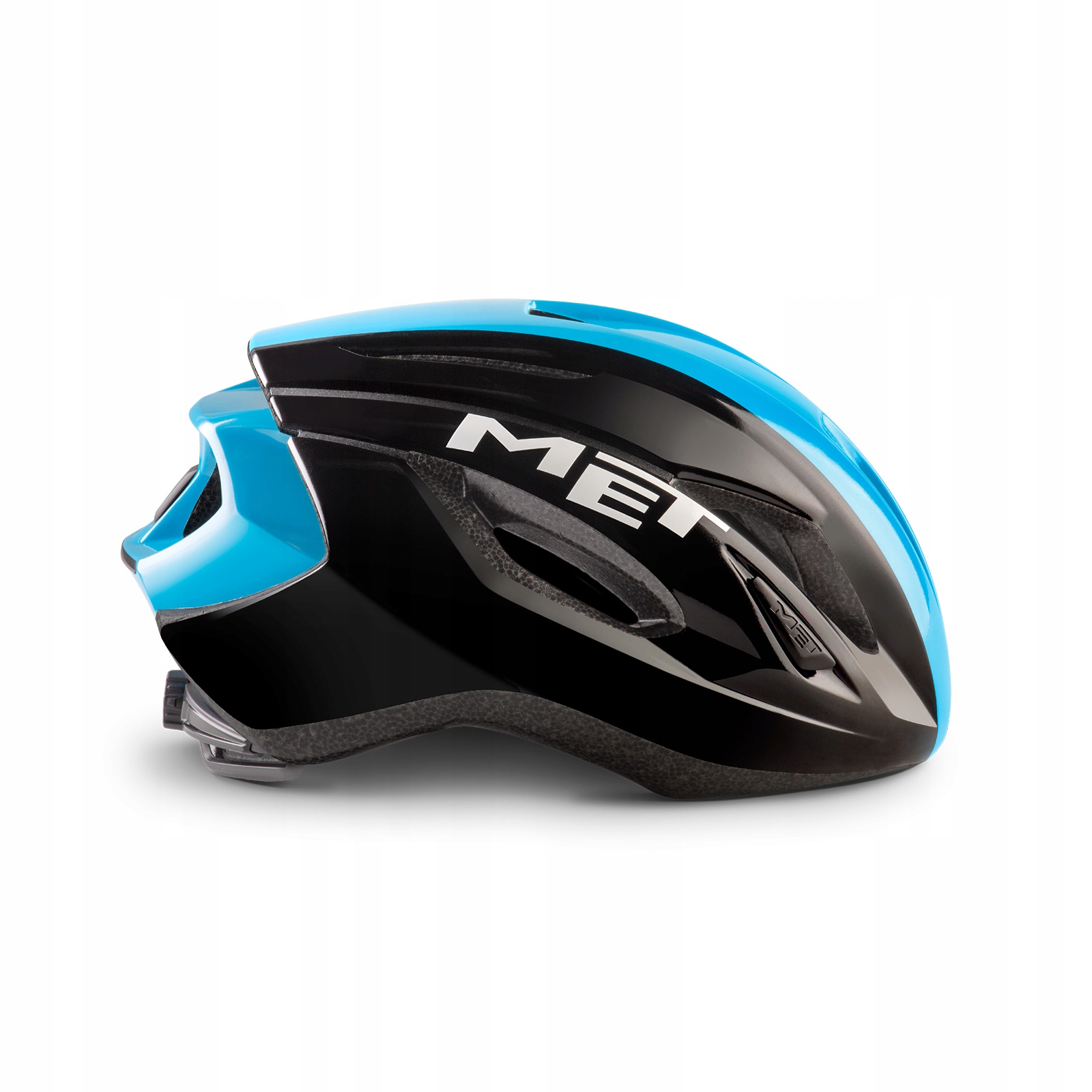 Kask rowerowy MET STRALE niebiesko-czarny połysk L Kod producenta 3HM107CE00LNC1