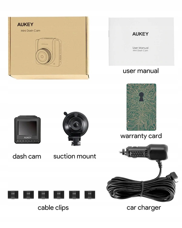 AUKEY DRA5 mini WIDEOREJESTRATOR 1080P FullHD 170 Manufacturer other