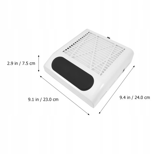 80W Filtr Pyłu Paznokciowego Z Filtrem Szerokość produktu 22 cm