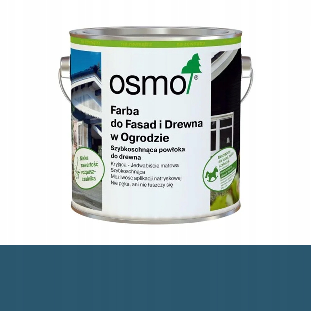 Osmo Barva pro fasády a dřevo v zahradě černá 7519 Modrá capri 0,75L