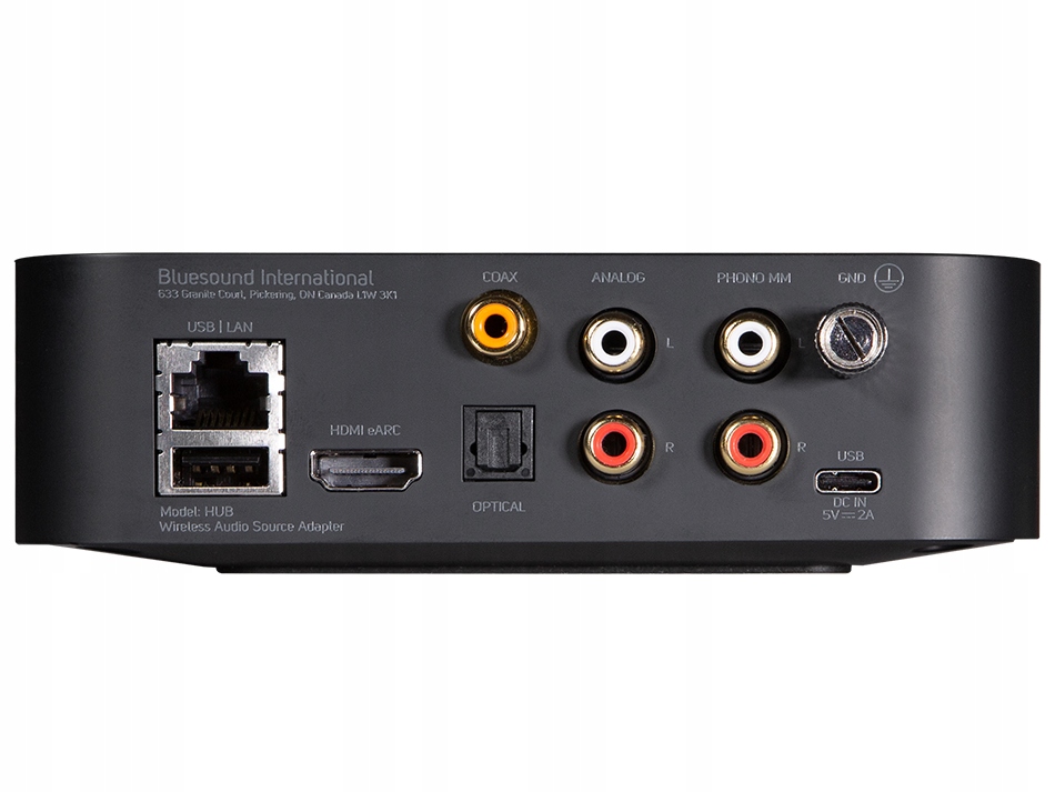 Bluesound HUB AirPlay 2, WiFi HDMI eARC Typ wkładki brak informacji