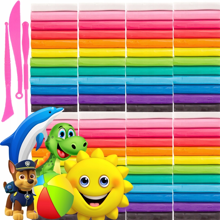 CIASTOLINA SENSO GLINA POLIMEROWA PIANKOWA 96 SZT Marka bez marki