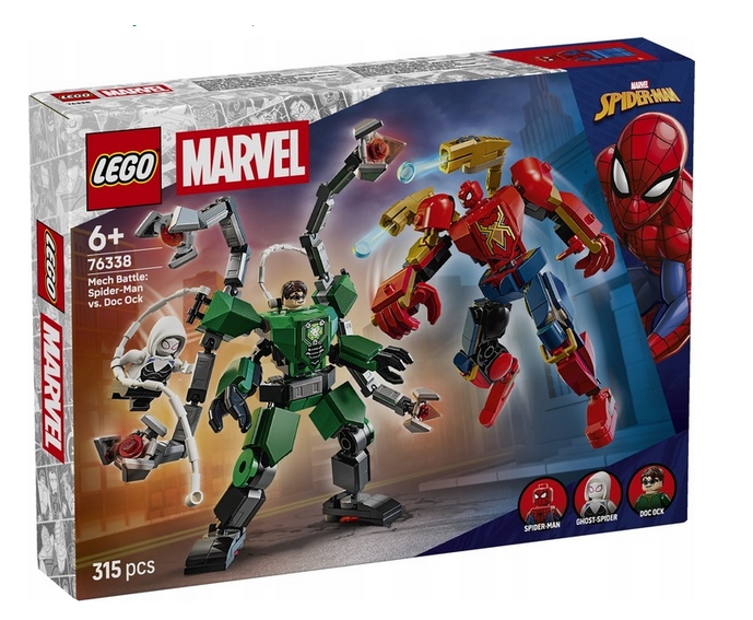 Lego 76338 Heroes Marvel Bitva Mechů Spider-Man Versus Doc Ock