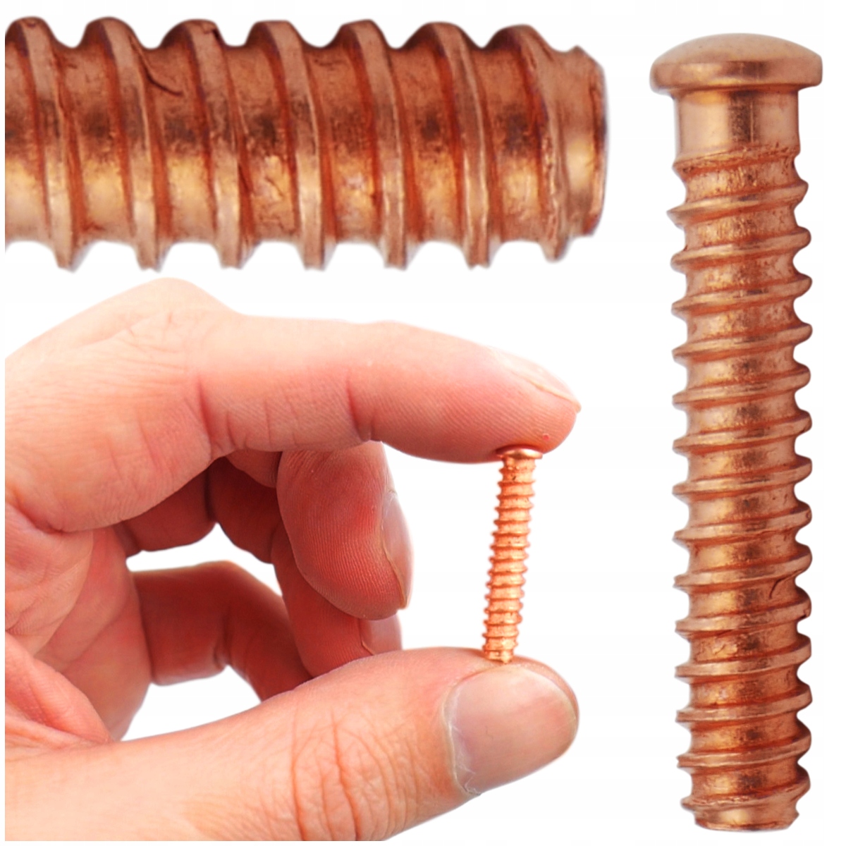 

Nity do zgrzewania Kołki miedziowane 5x25mm długie