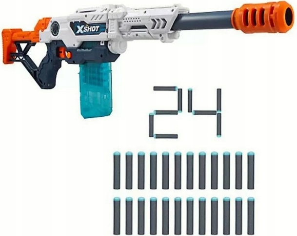 SNAJPERKA WYRZUTNIA X-SHOT MAX ATTACK 24 STRZAŁKI Marka X-Shot