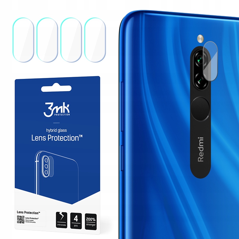 

Do Redmi 8 Szkło na obiektyw aparatu - 3mk Lens