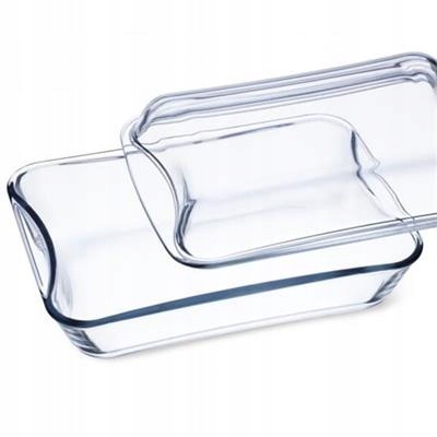 SIMAX ŻAROODPORNE NACZYNIE PROSTOKĄTNE Z POKRYWĄ 4,4L 2,5+1,9