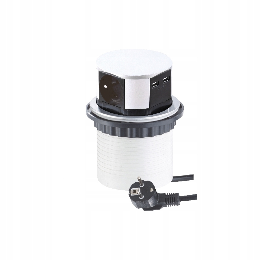 

Gniazdo meblowe wpuszczane w blat 3x gniazdo+2USB