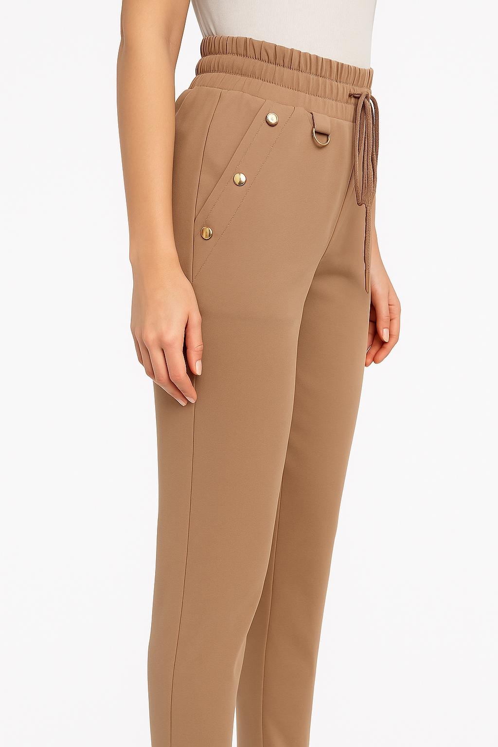 Megi Collection – Gold Exclusive Sienna Pants spodnie dresowe Beż L/XL