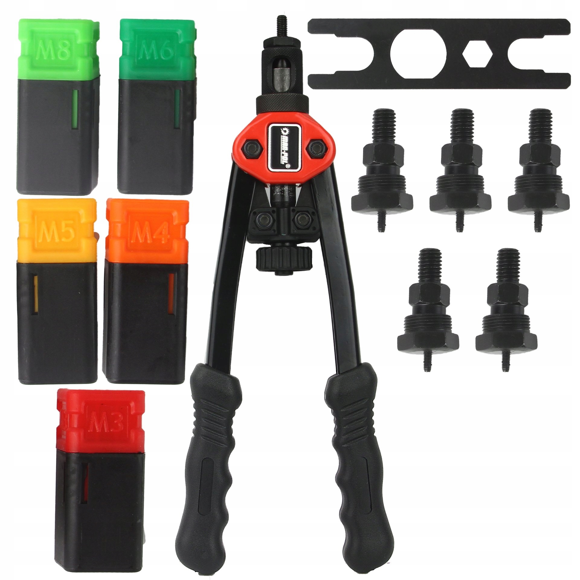 Nitownica RĘCZNA Do Nitonakrętek M3-M8 + ADAPTERY