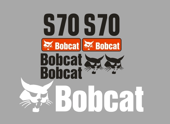 Samolepky s nálepkou Bobcat S70